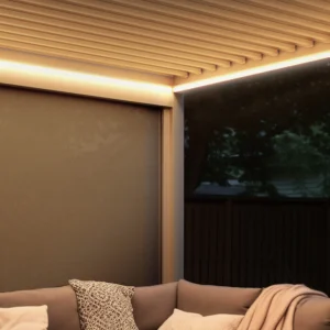 Pergomondo LED-Lichtset für Pergolen mit Lamellendach  Erhellen Sie Ihren Garten mit dem Pergomondo LED-Lichtset