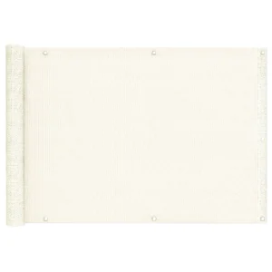 JAROLIFT Balkonbespannung / Balkon Sichtschutz in der Größe 500 x 75 cm mit atmungsaktiven Stoff in der Stofffarbe beige / elfenbein. Balkonbespannung dienen nicht nur als Balkon Sichtschutz sondern auch als Dekoration und Windschutz. Der hochwertige Markisenstoff