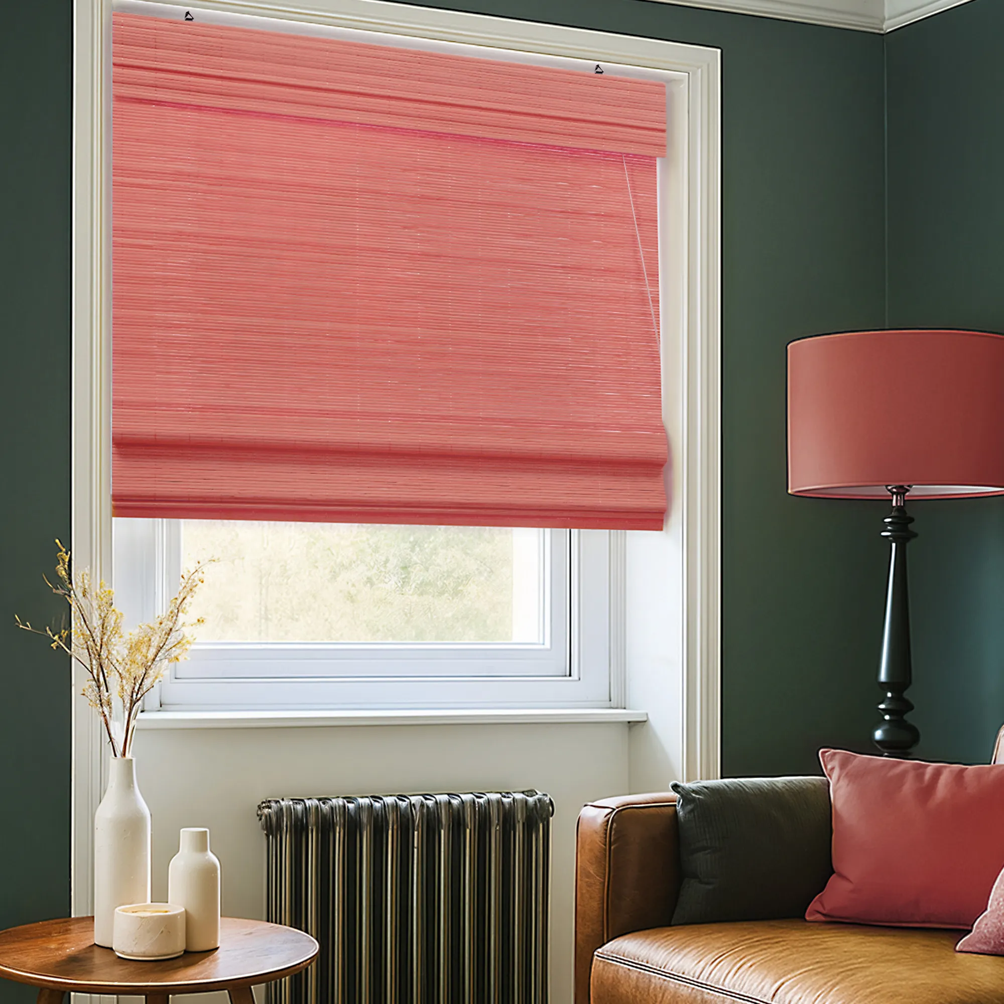 Bambus-Raffrollo in der Größe 150 x 160 cm in der Bambus-Farbe kirsche aus dem Hause VICTORIA M - Das perfekte Fenster-Sichtschutz-Rollo aus natürlichen Rohstoffen! VICTORIA M Bambus Raffrollos sind die natürliche Alternative im Bereich des innenliegenden Sonnenschutzes. Es ist ein