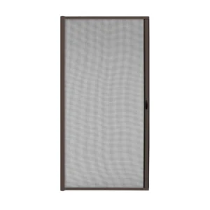 Die 3 in 1 Fliegengittertür / Türrollo Zanzara | Rahmen: Aluminium | 125 x 220 cm