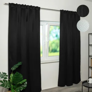 Home Wohnideen BLACKY Brandschutz-Vorhang B1 mit Kombiband | verdunkelnd
