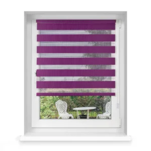 Klemmfix Doppelrollo für Fenster 100 x 230 cm in aubergine aus dem Hause VICTORIA M. Doppelrollo mit Kettenzugbedienung fügen sich perfekt in Ihre Räumlichkeiten ein. Durch die durchdachte Befestigung