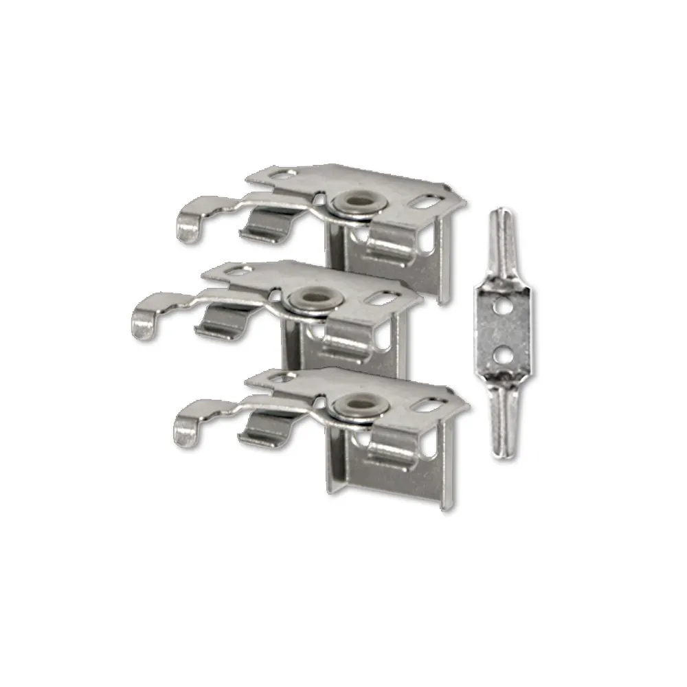 VICTORIA M Aluminium Jalousie Ersatzteil-Set für Fenster-Jalousien oder Tür-Jalousien. 3er Jalousie-Universalhalter Set inkl. Kindersicherung. Passend für alle VICTORIA M Aluminium Jalousien mit 25 mm Kopfleiste. Einfacher Wechsel defekter Teile.