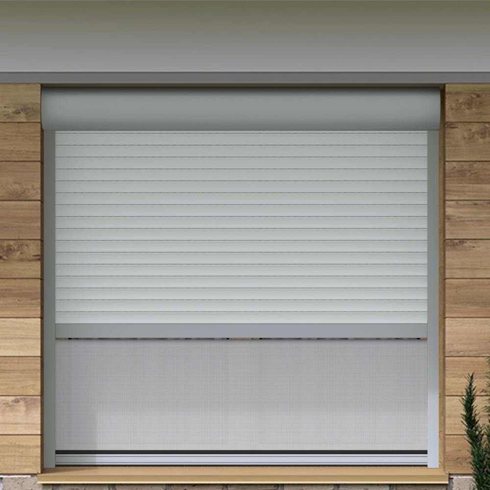 Vorbaurollladen Hybrid nach Maß | Insektenschutz- / Screen Rollo. Wahlweise integriert: Insektenschutzrollo oder Screenrollo. Aluminium-Führungsschienen. Kunststoff- oder hochwertige Aluminiumlamellen. 30 verschiedene Lamellenfarben verfügbar (u.a. Holzoptik). Auch als Fenster- und Türkombinationen möglich. Der All-in-One-Rollladen – mit integriertem Insektenschutz oder Screenrollo Dein Vorteile * Exklusiv bei Jalousiescout: Integriertes Screenrollo schützt vor Sonnen & Insekten * Doppelläufige Alu-Führungsschienen mit 3 Kastenformen * 30 Lamellenfarben für Alu & Kunststoffprofile * Markenmotoren mit Zeitschaltuhren oder Funk & Smartphone bedienbar * Genieße frische Luft und natürliche Belüftung ohne Insektenplage * Einfachste Nutzung. Sonnenschutz und Insektenschutz wann du es auch brauchst – ohne Klemmrahmen