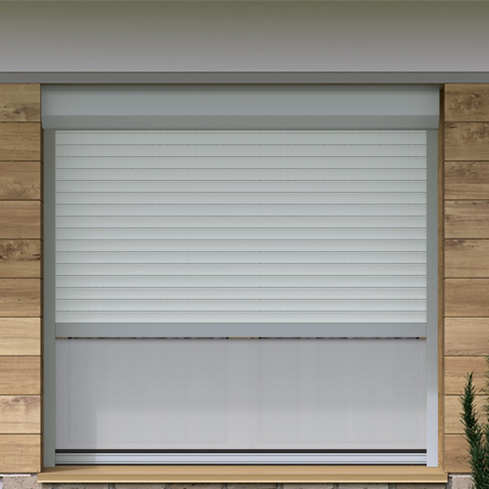 Vorbaurollladen Hybrid nach Maß | Insektenschutz- / Screen Rollo. Wahlweise integriert: Insektenschutzrollo oder Screenrollo. Aluminium-Führungsschienen. Kunststoff- oder hochwertige Aluminiumlamellen. 30 verschiedene Lamellenfarben verfügbar (u.a. Holzoptik). Auch als Fenster- und Türkombinationen möglich. Der All-in-One-Rollladen – mit integriertem Insektenschutz oder Screenrollo Dein Vorteile * Exklusiv bei Jalousiescout: Integriertes Screenrollo schützt vor Sonnen & Insekten * Doppelläufige Alu-Führungsschienen mit 3 Kastenformen * 30 Lamellenfarben für Alu & Kunststoffprofile * Markenmotoren mit Zeitschaltuhren oder Funk & Smartphone bedienbar * Genieße frische Luft und natürliche Belüftung ohne Insektenplage * Einfachste Nutzung. Sonnenschutz und Insektenschutz wann du es auch brauchst – ohne Klemmrahmen