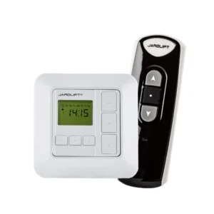 JAROLIFT SET-Angebot: JAROLIFT 16x Sevenlogic Comfort Funk TDRRT-01W inkl. 1x Funkhandsender TDRC 01! Mit dem Rohrmotor JAROLIFT 1-Kanal Sevenlogic Comfort Funkempfänger-Timer vom Typ TDRRT-01W machen Sie einen einfachen Rohrmotor zu einen Funkmotor. Steuern Sie Ihren Motor komfortabel mittels 1-Kanal Funkhandsender TDRC 01.
