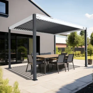 PERGOMONDO Pergola mit Lamellendach. Entdecken Sie das ganze Jahr über Luxus im Freien mit PERGOMONDO Pergolen! Willkommen im Reich der Outdoor-Entspannung! PERGOMONDO bringt Ihnen die ultimative Pergola mit Lamellendach
